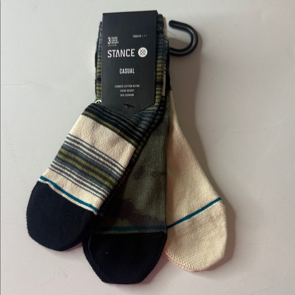 Stance Toddler Socks (3 Pairs) Size 2 to 4 Years